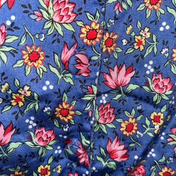 Vintage Bushwacker Women's Large L Cotton Button Up Collared Sleeveless Shirt - Picture 7 of 12